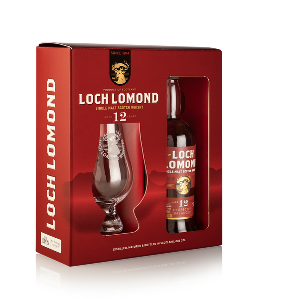 12 Year Old Single Malt Whisky & Glass Gift Set | Loch Lomond Whiskies