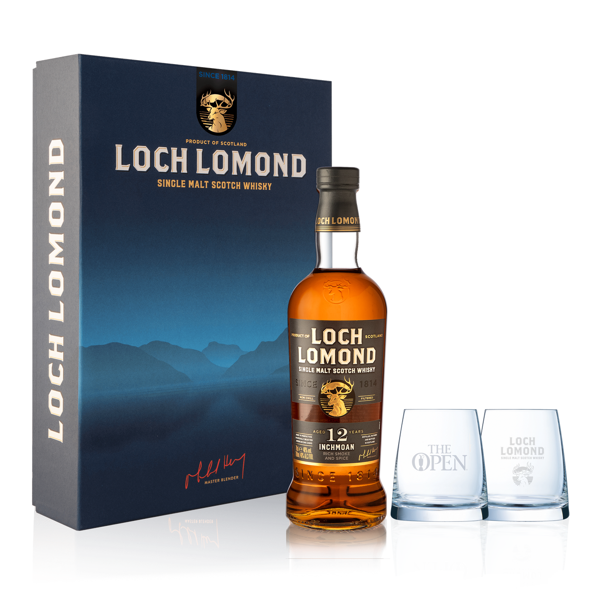 Loch Lomond 12 Year Old Whisky &amp; Glass Gift Set (70cl)