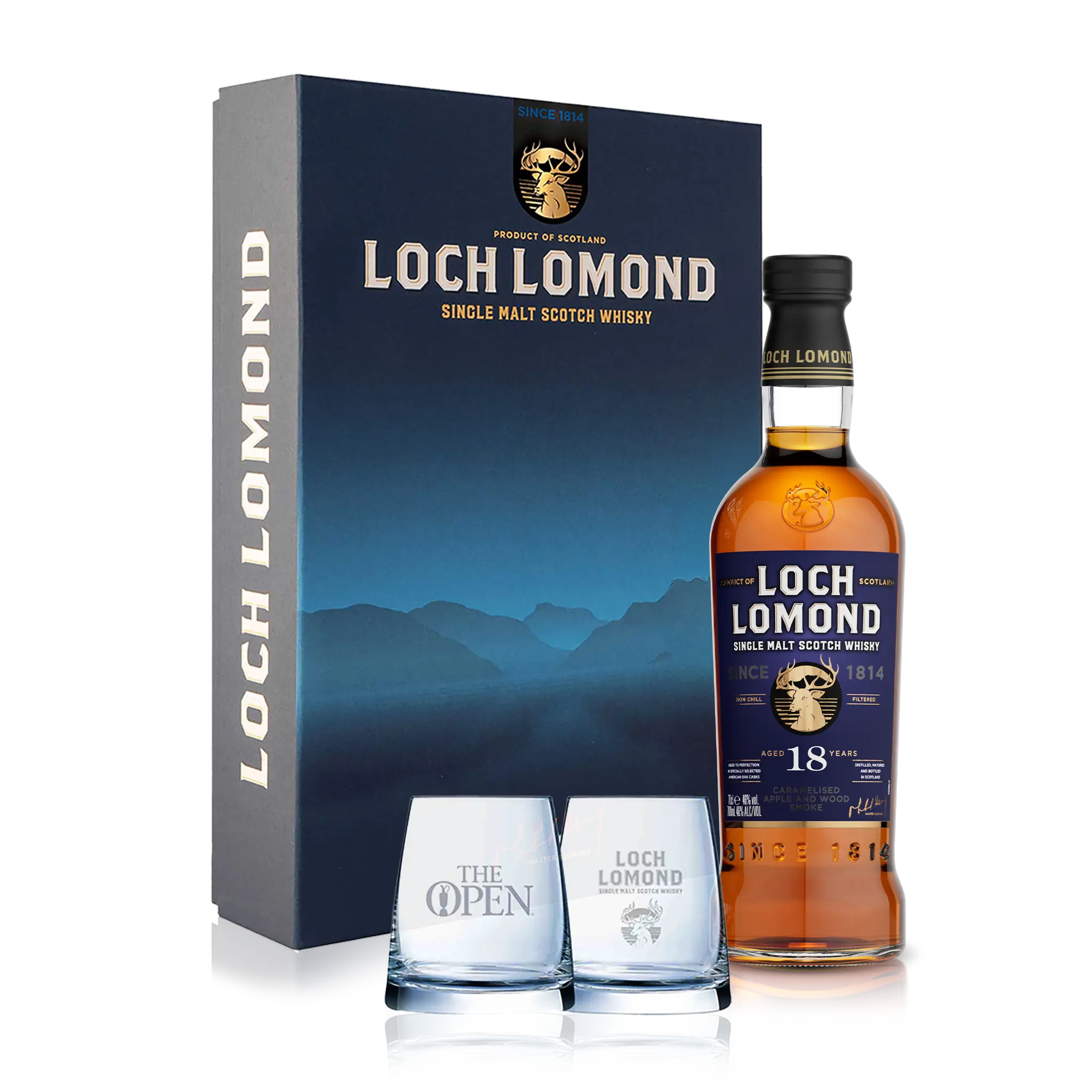 Loch Lomond 18 Year Old Whisky & Glass Gift Set