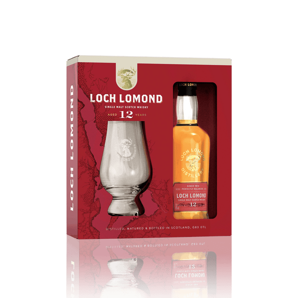 Glass Lomond Single Malt 12 (20cl) Set Loch & Old Whisky Year Gift