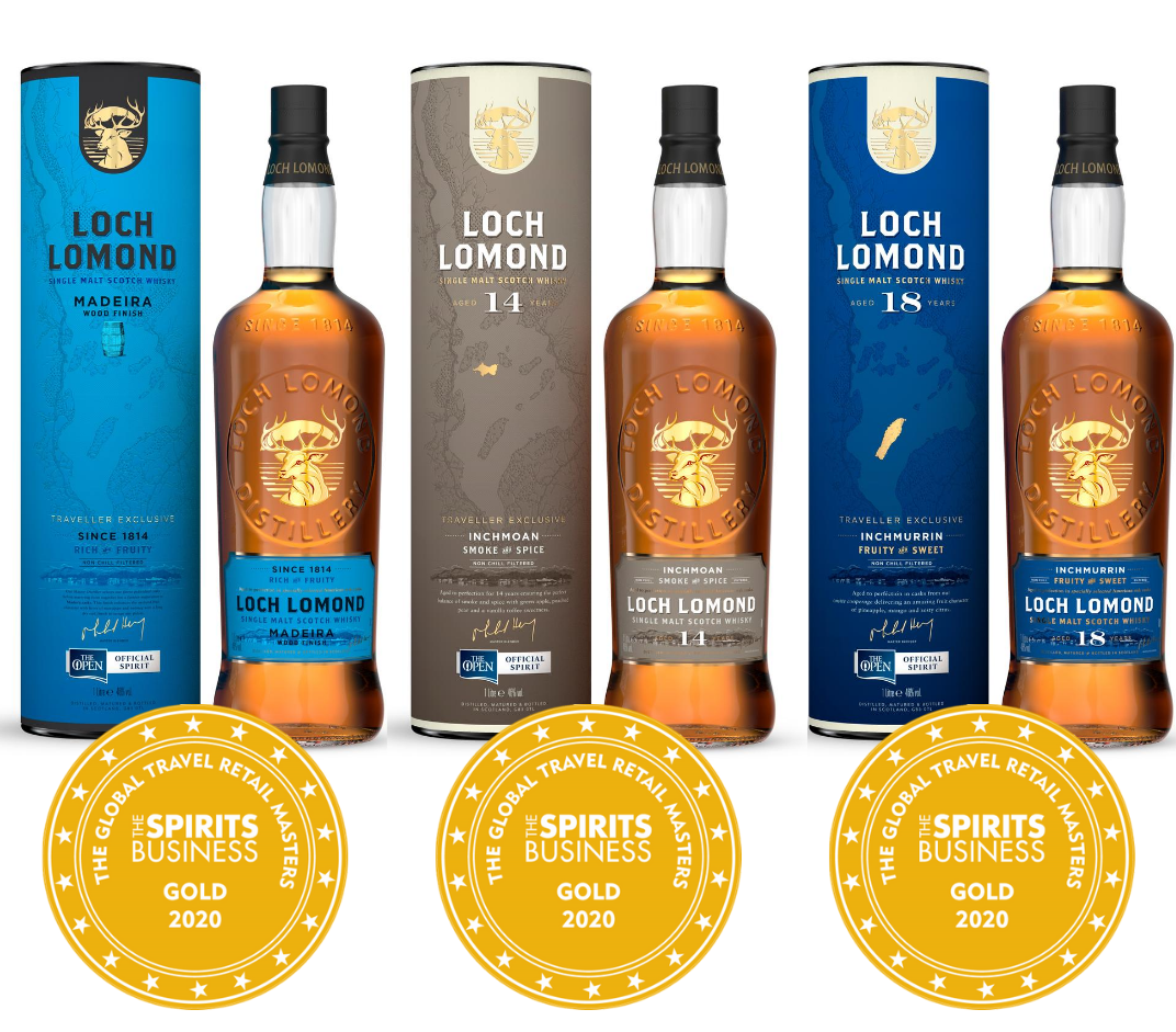 Triple Gold For Loch Lomond Whiskies