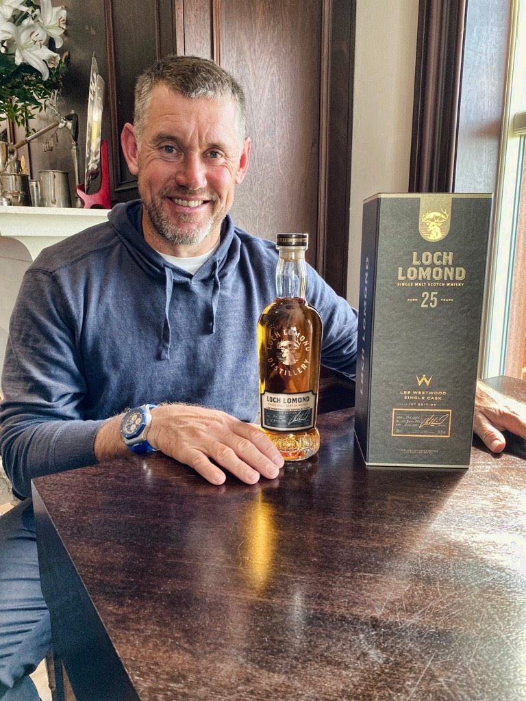Lee Westwood with the First Edition Single Malt