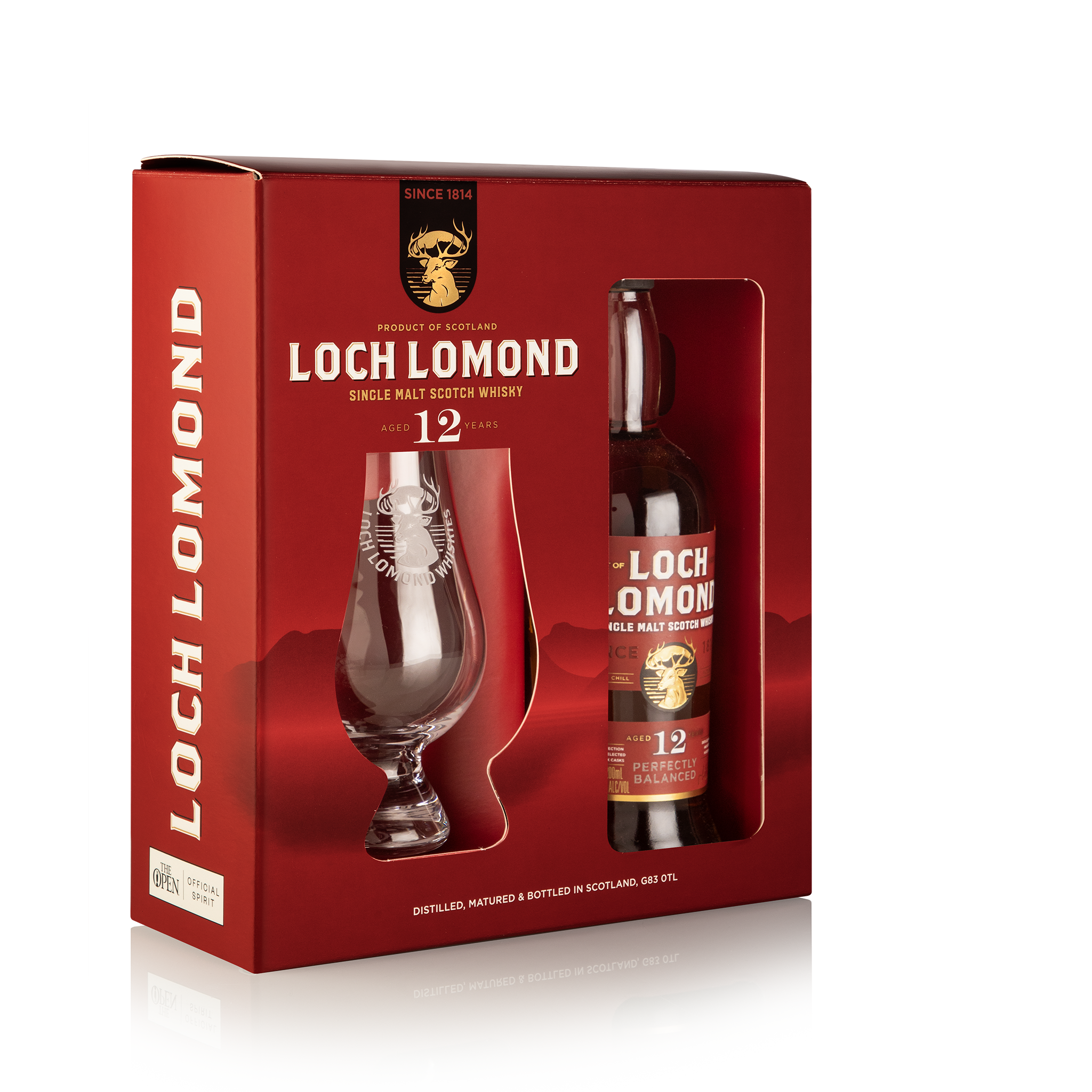 12 Year Old Single Malt Whisky & Glass Gift Set | Loch Lomond Whiskies