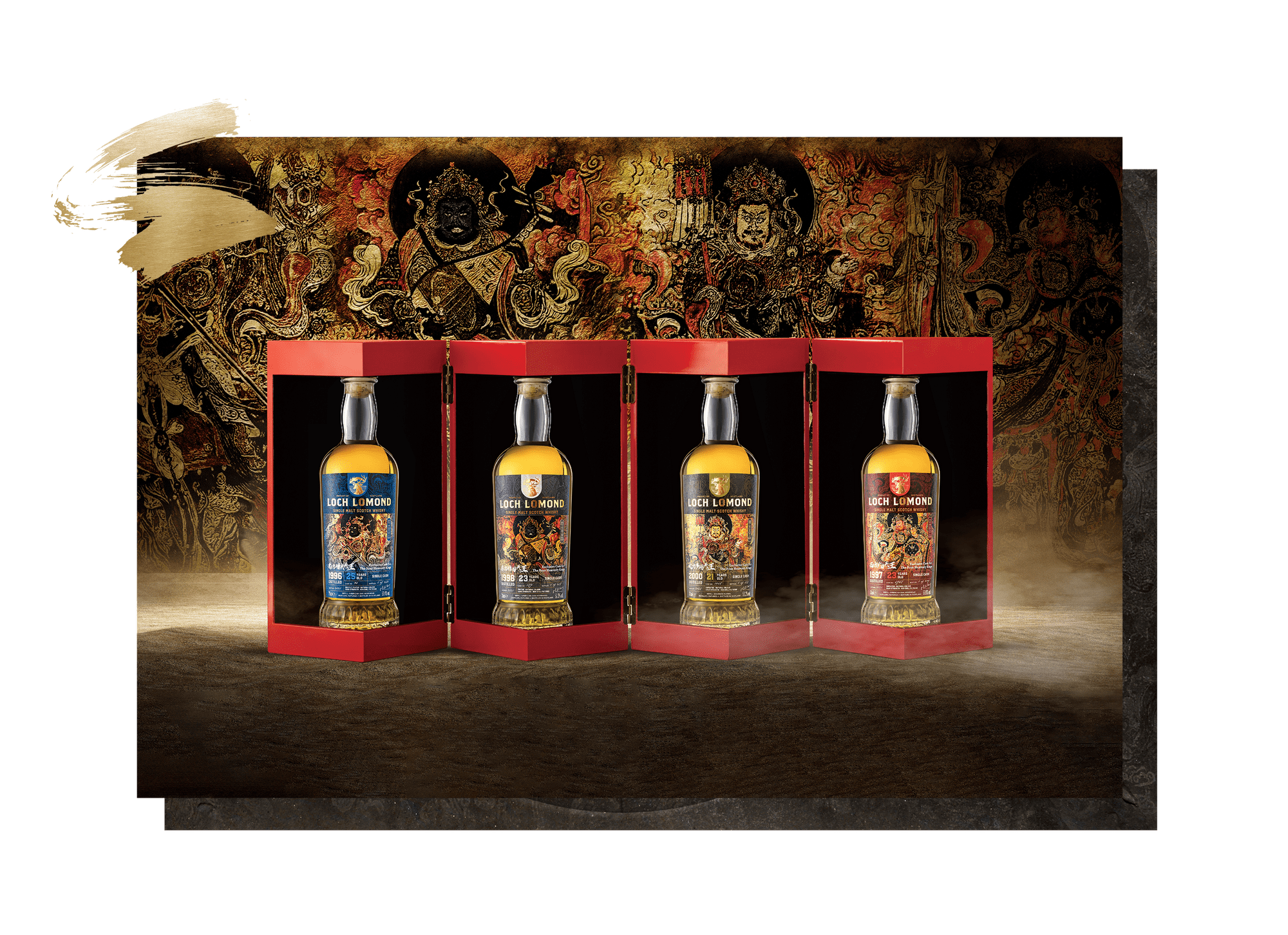 Four Heavenly Kings Single Malt Whisky Collection Loch Lomond Whiskies