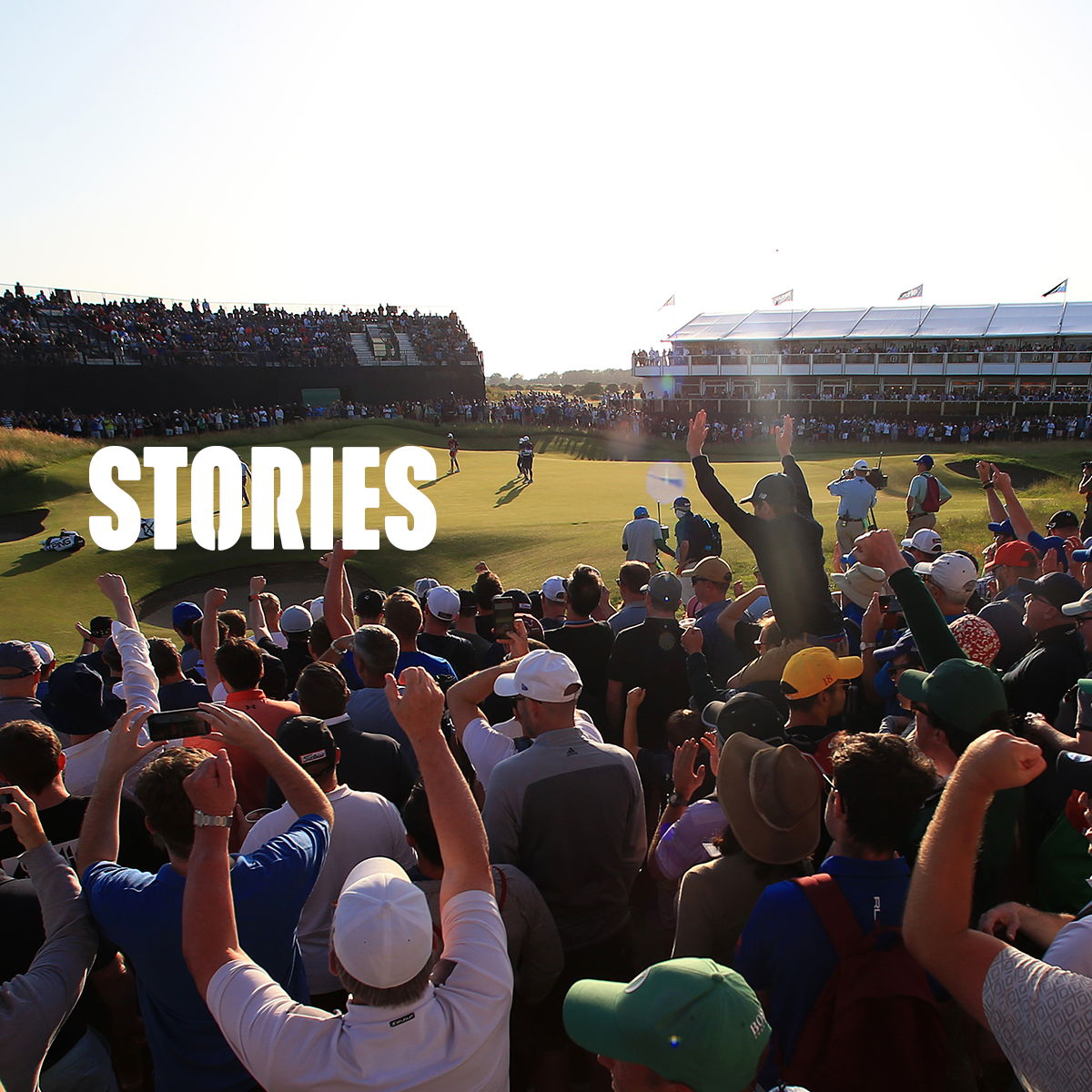 GOLF COURSE - PEOPLE CHEERING