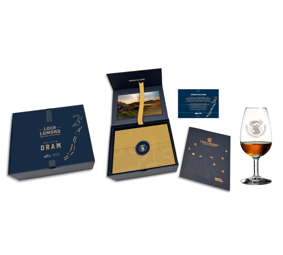 Golden Dram Pack&lt;BR&gt;The Open Course Collection 3cl Tasting Set