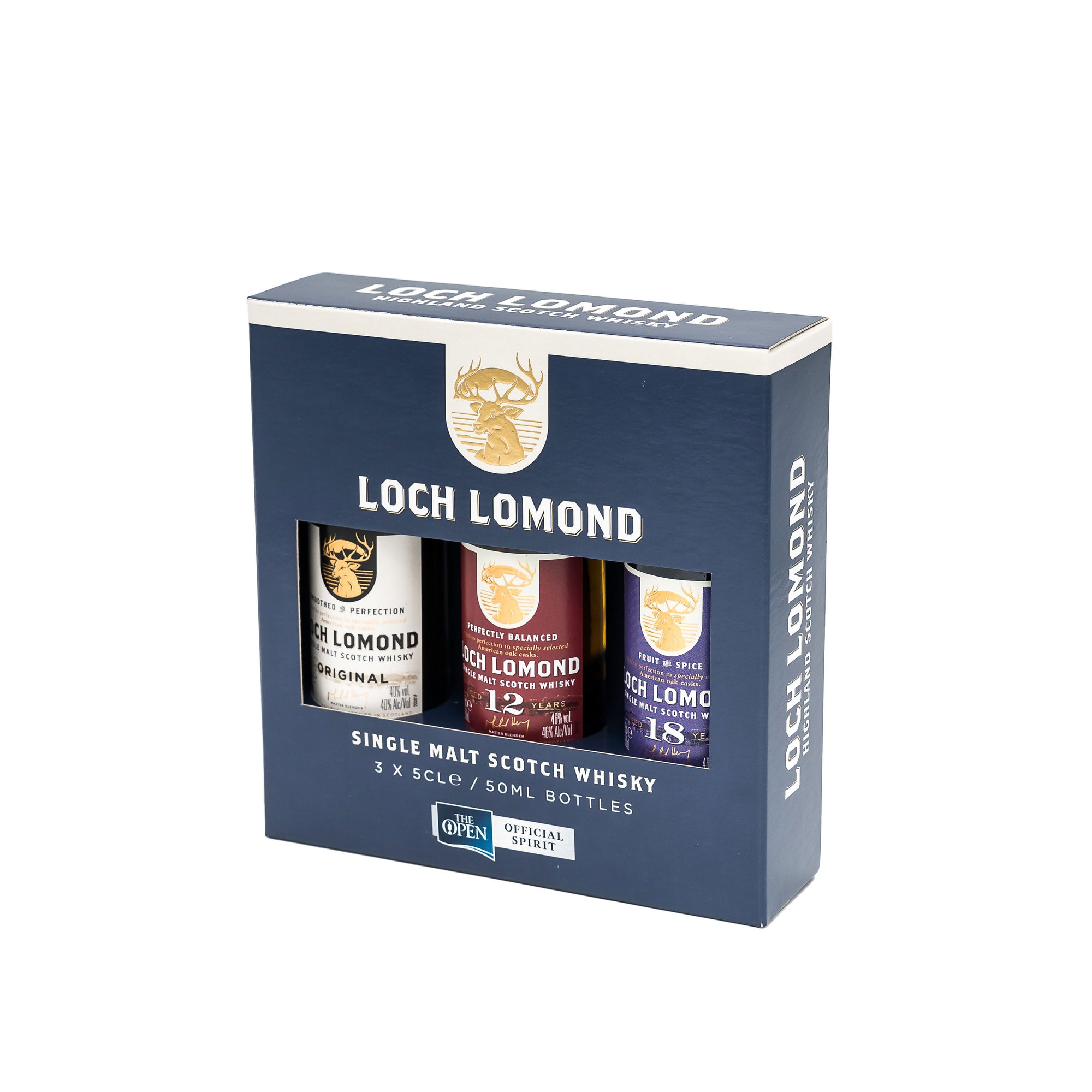 Loch Lomond Original, 12 & 18 Year Old Whisky Tasting Gift Set (3x5cl)