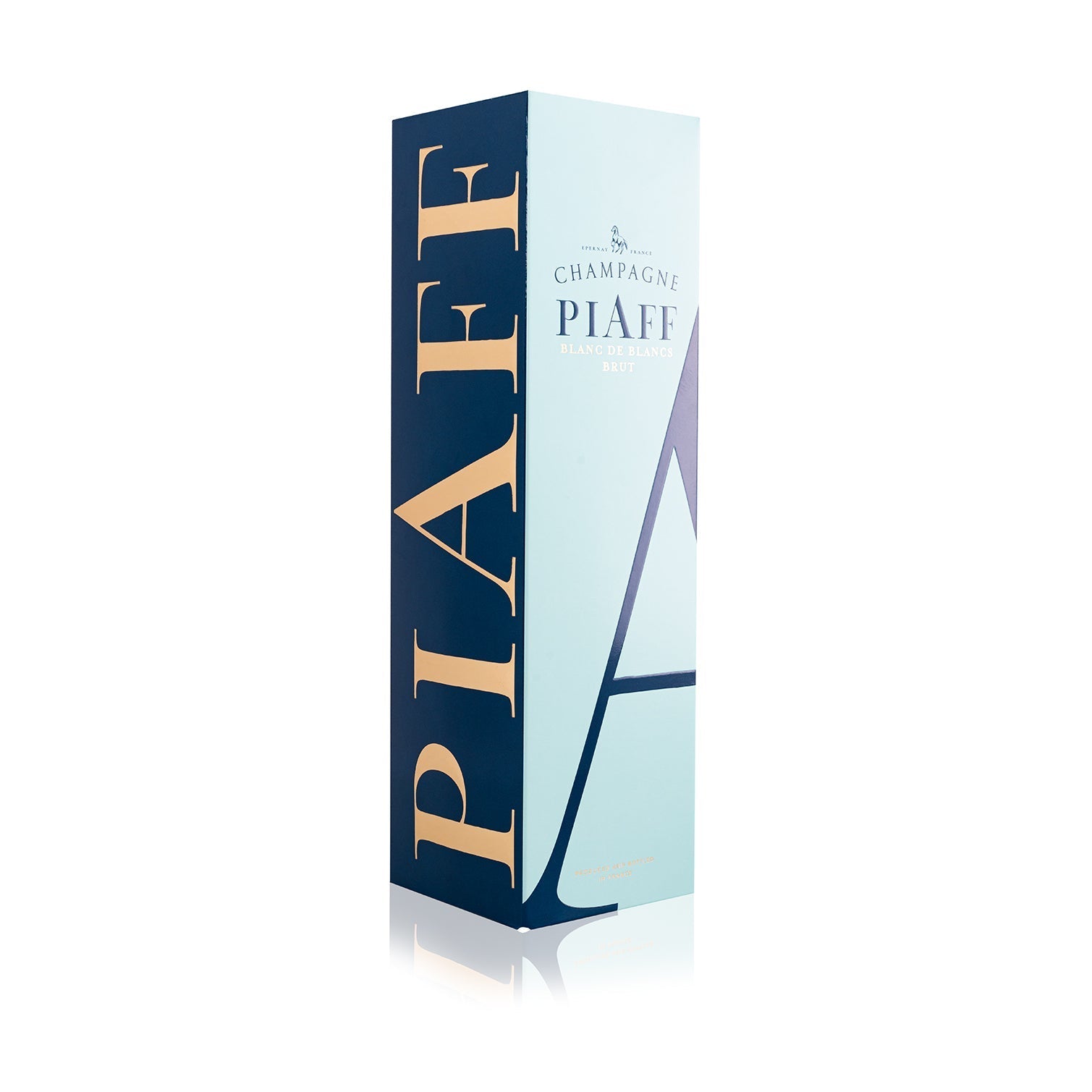 Champagne Blanc de Blancs front of bottle.