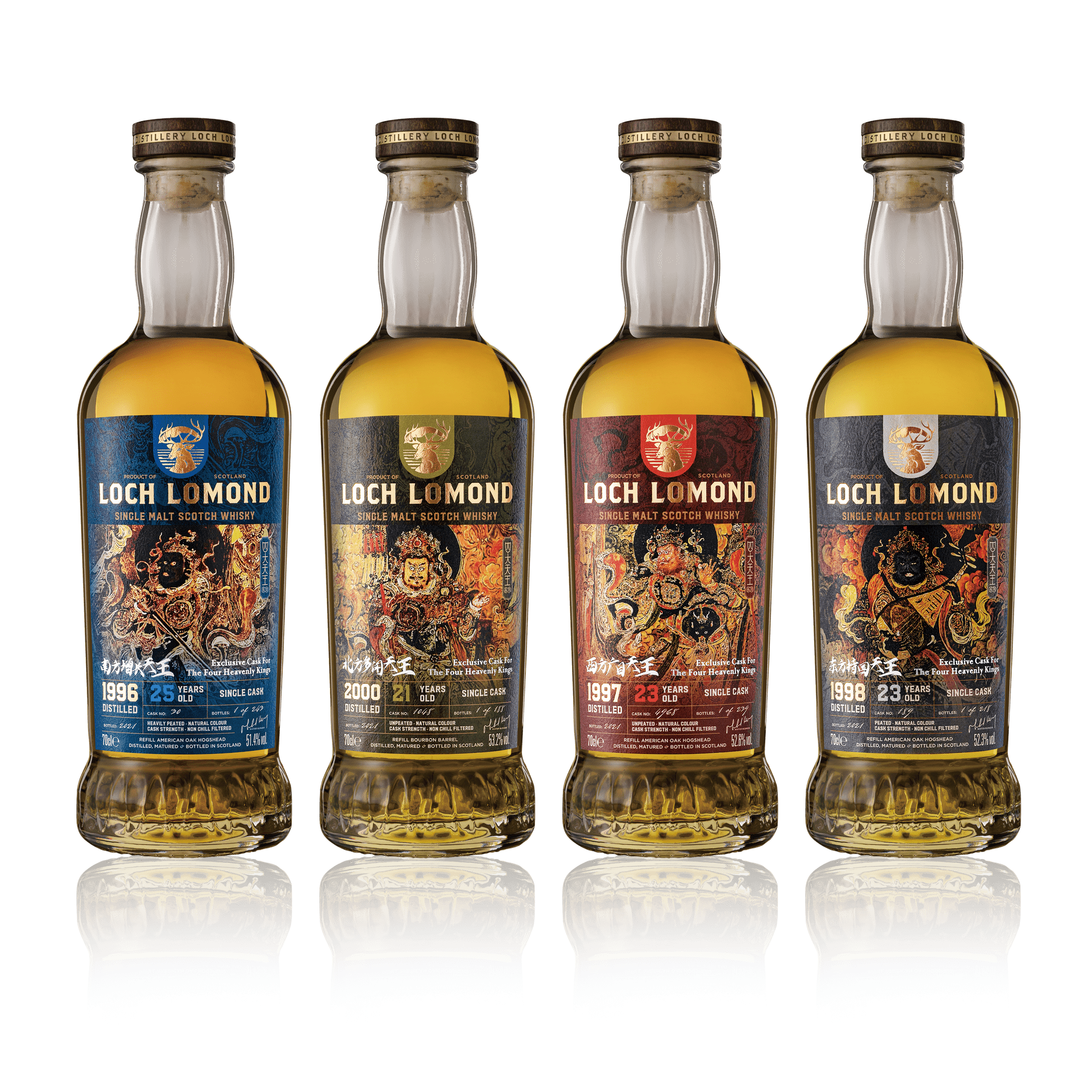 Four Heavenly Kings Single Malt Whisky Collection