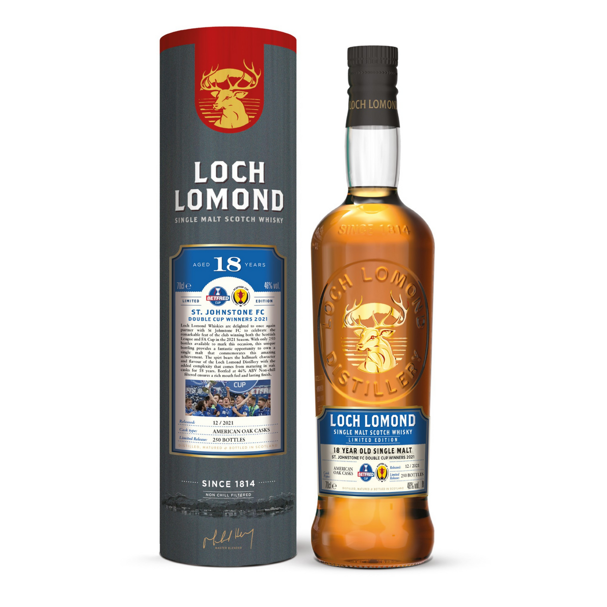 St. Johnstone FC 18 Year Old Single Malt Whisky