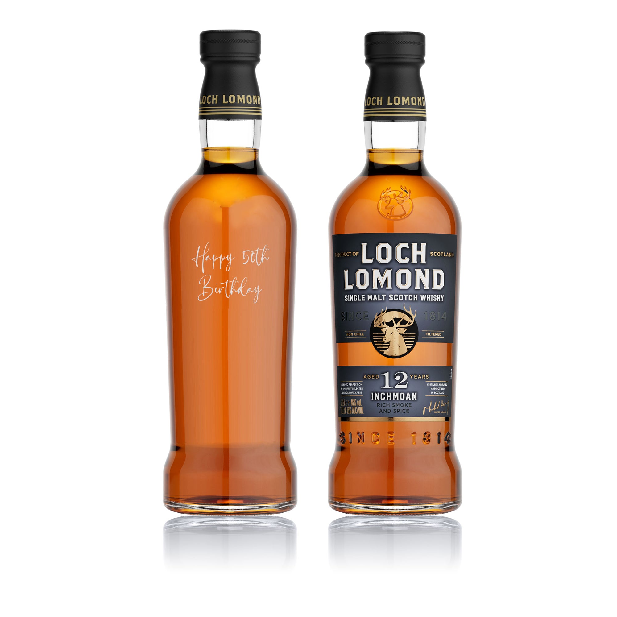 Loch Lomond Inchmoan 12 Year Old Single Malt with Engraved Personal Message