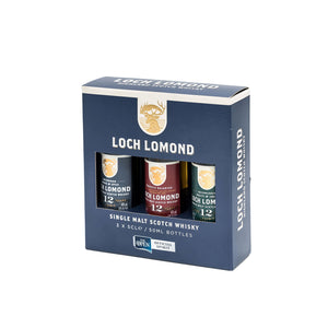 Loch Lomond 12 Year Old Whisky Miniatures Gift Set (3x5cl)